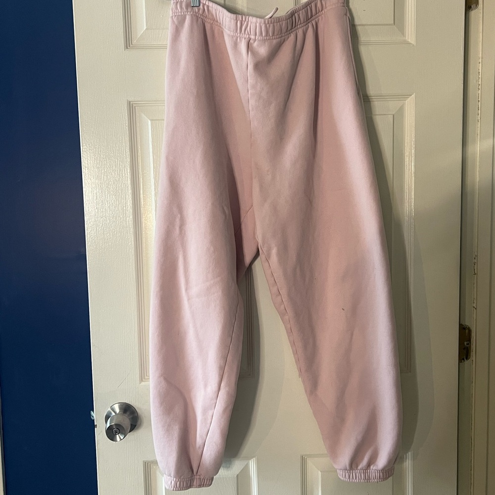 Aritzia TNA Mega Cozy Sweatfleece Pants Pink